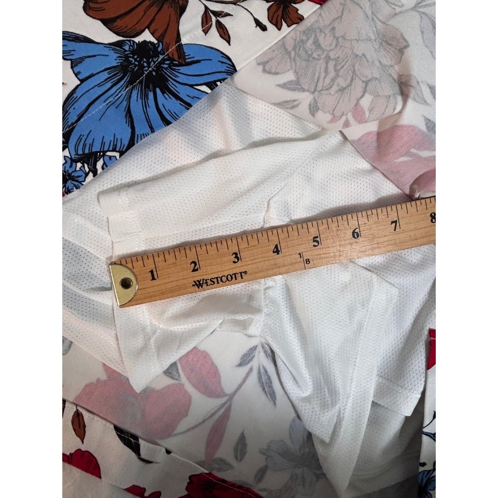 Rafaella Floral Skort White Red Blue Brown Womens Plus Size 2X Tennis Golf NEW - Picture 10 of 10